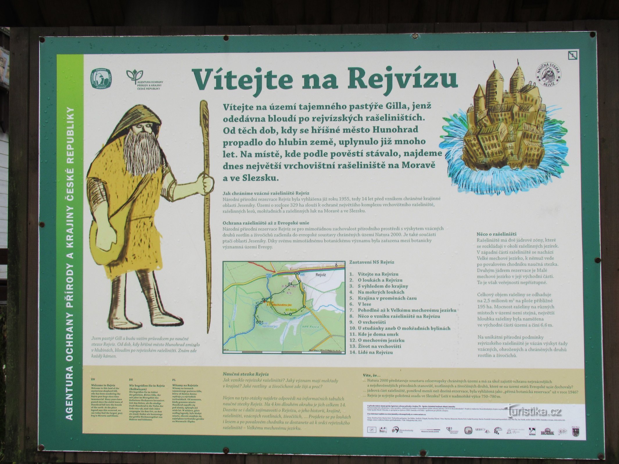 Jeseník - Rejvíz розташування