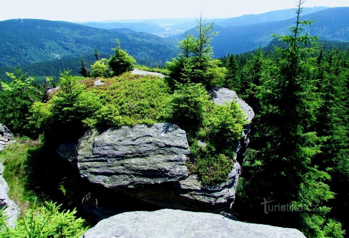 Altvatergebirge - der Weg nach Karlina kameny