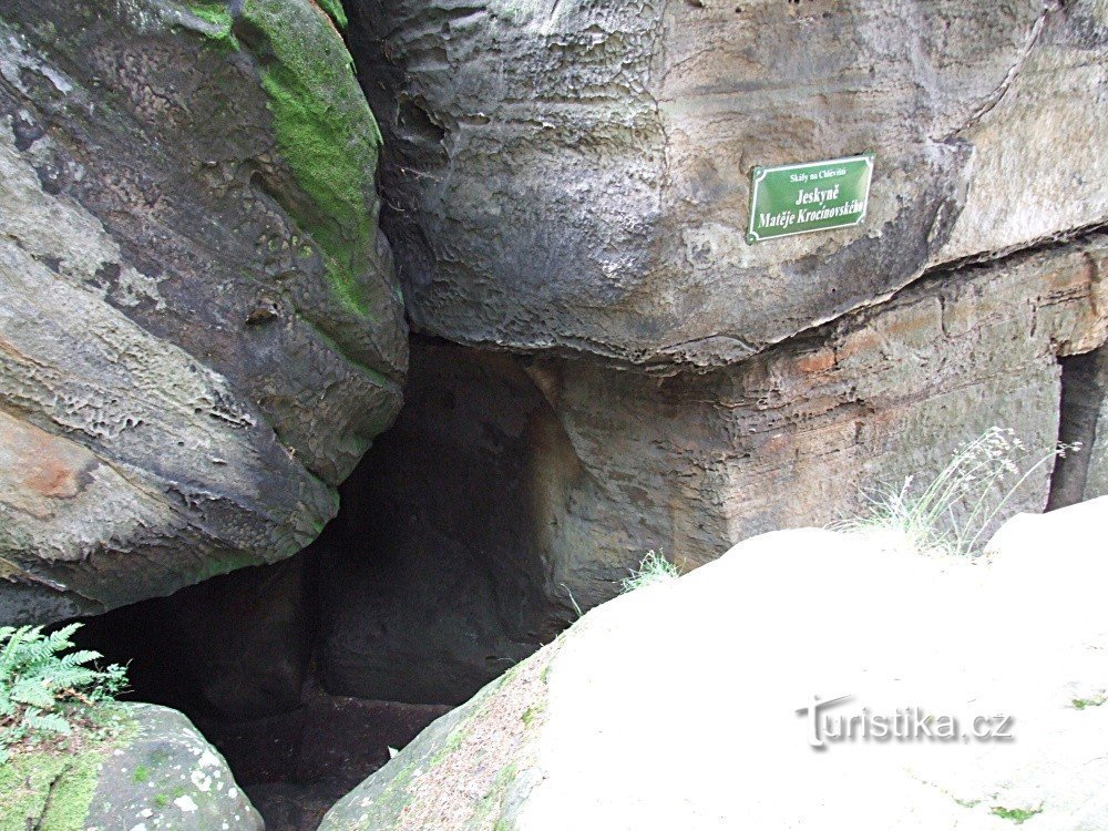 Matěj Krocínovskýs grotta