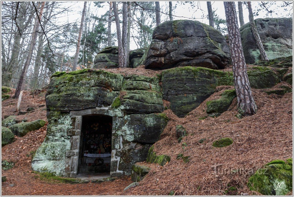 Cave under the rock