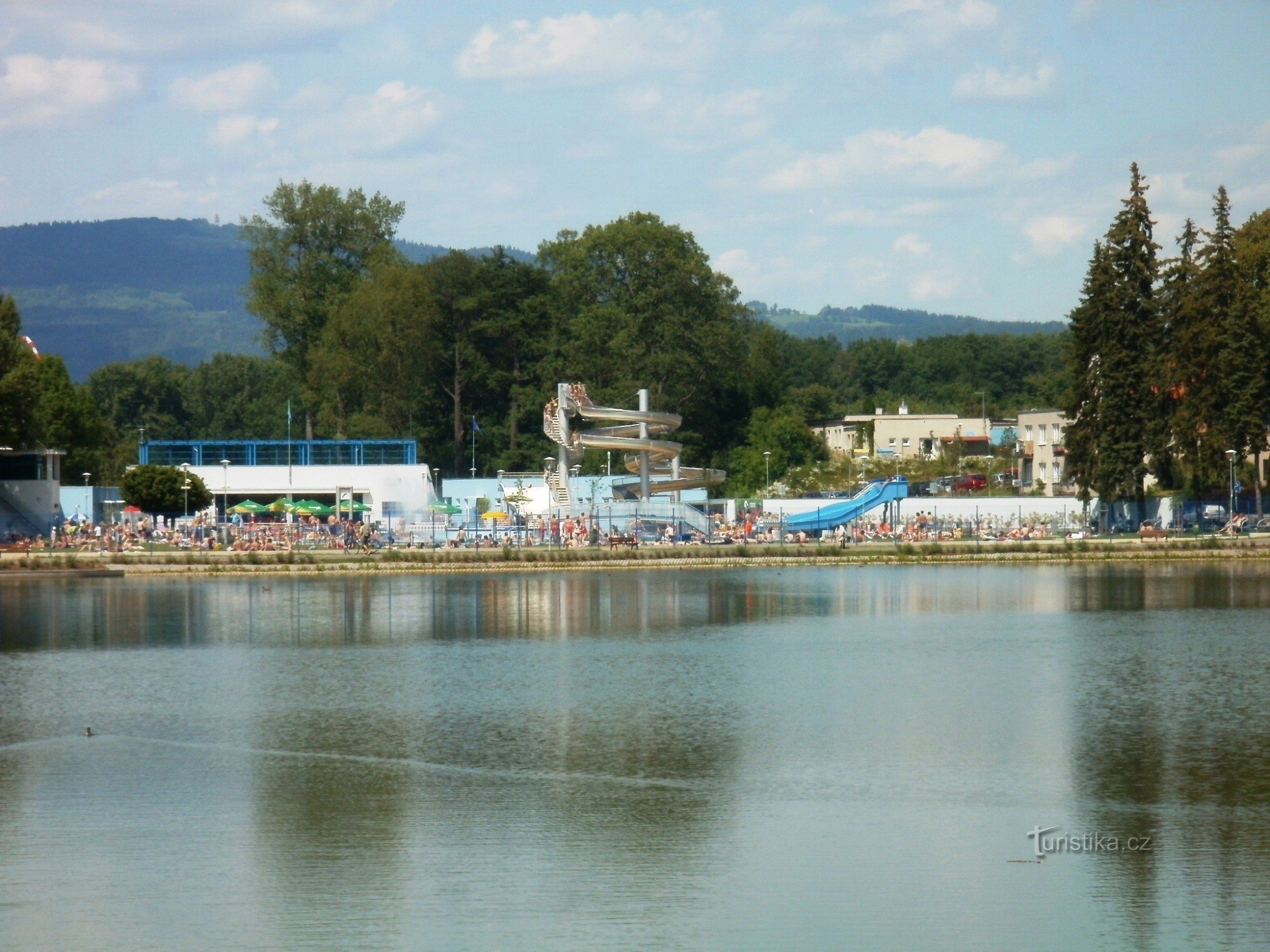 Jičín - vodni park, bazen Kníže
