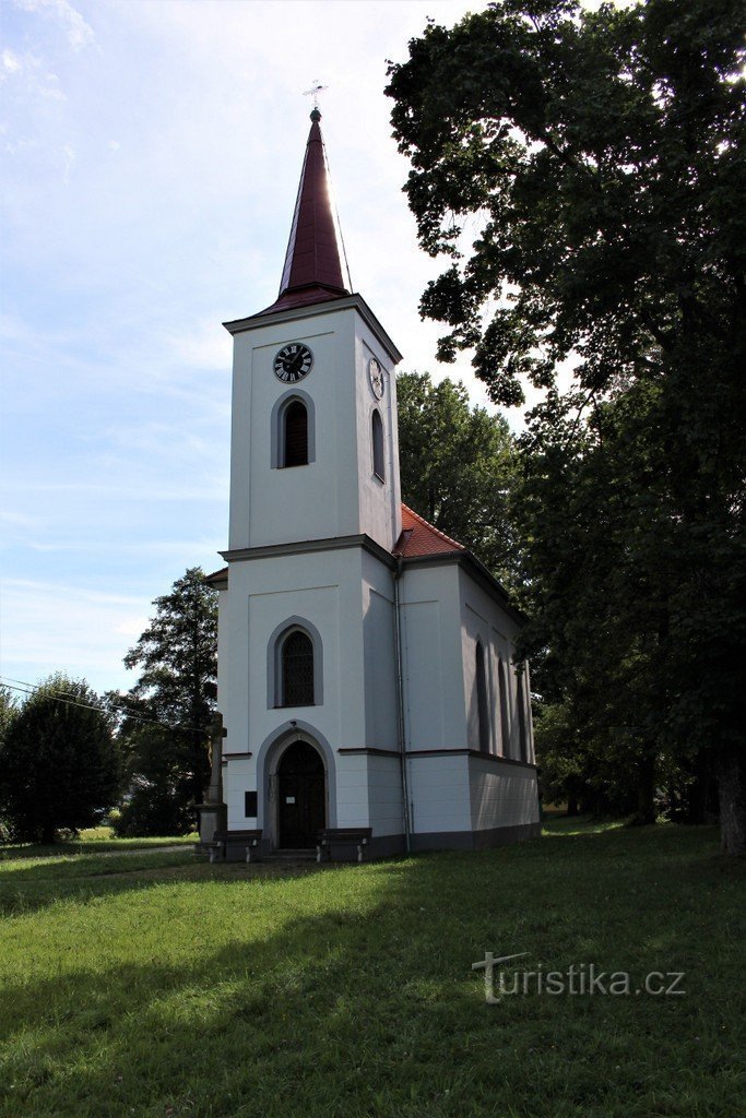 Jidřiš, chapelle néo-gothique