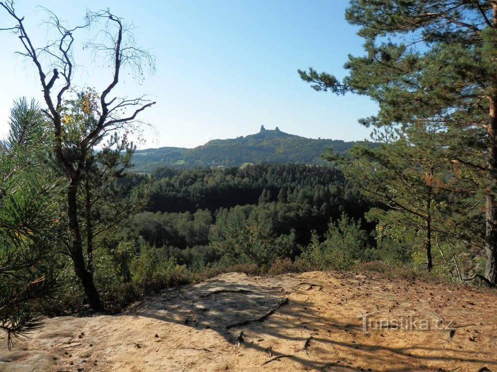 Blick nach Südwesten vom Aussichtspunkt