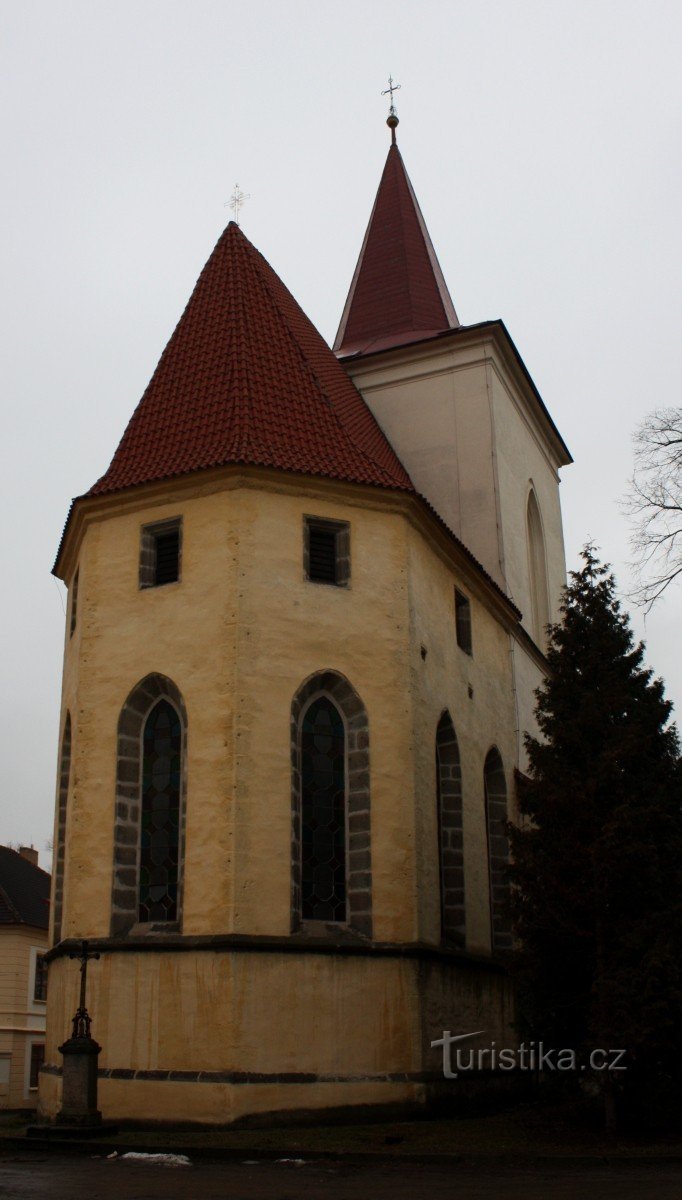 Jílové lângă Praga - biserica Sf. Vojtěch