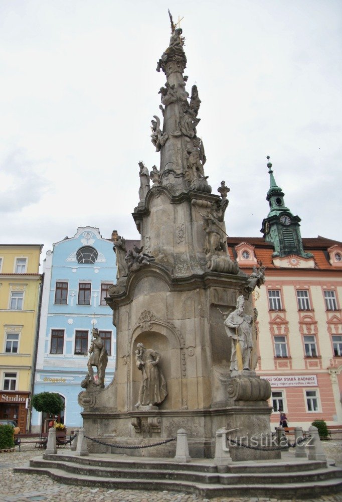 jindřichohradecký sloup Nejsvětější Trojice