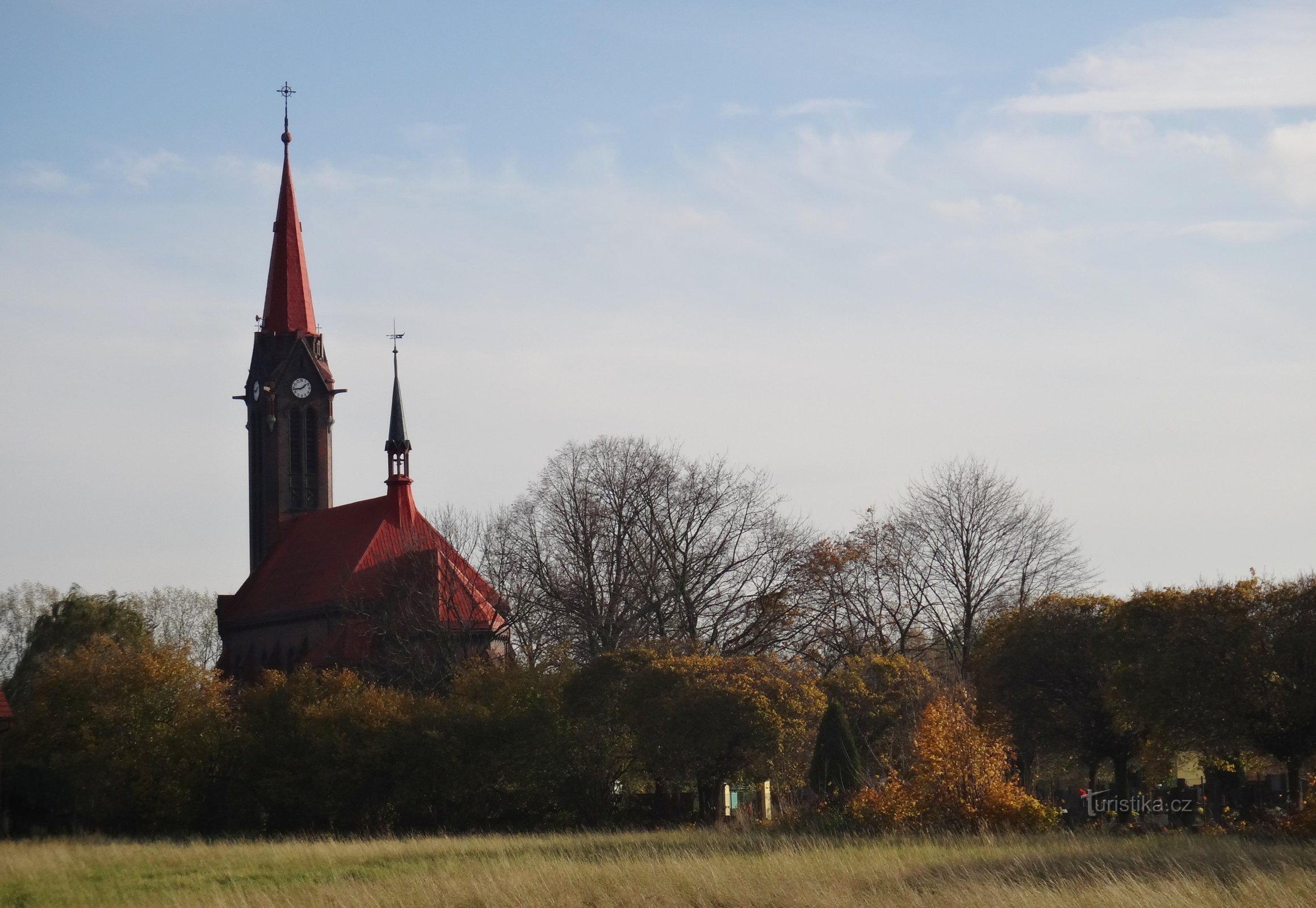 another view of the church from the lake