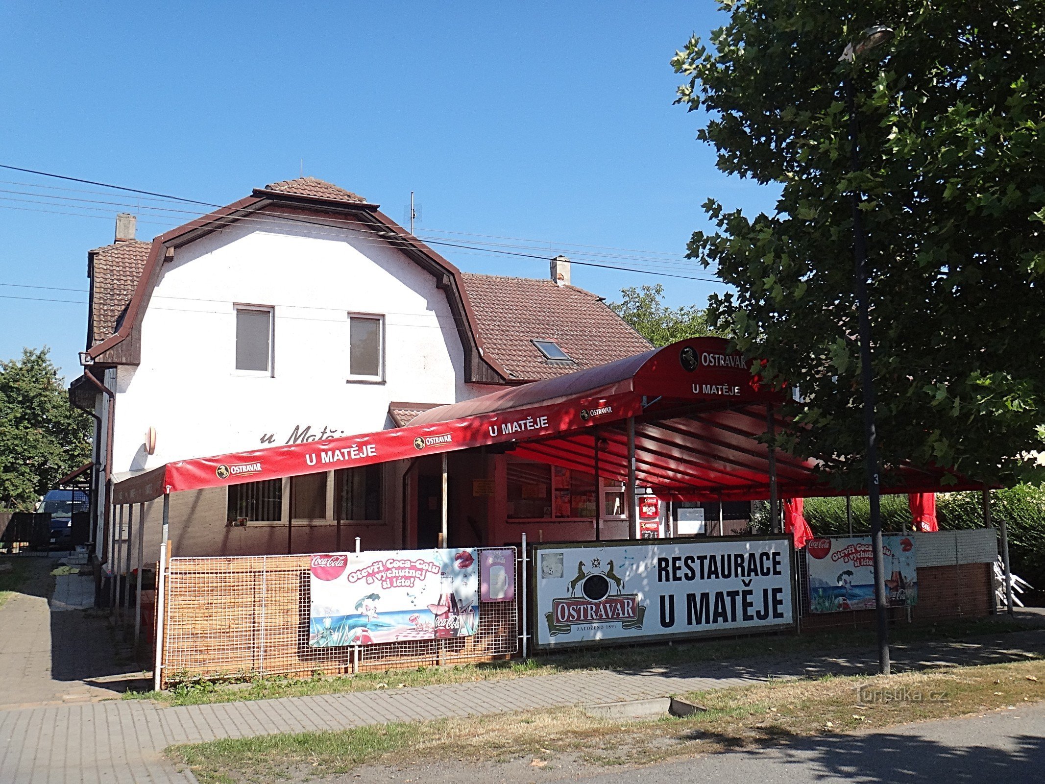 The landlord of the U Matěje pub today