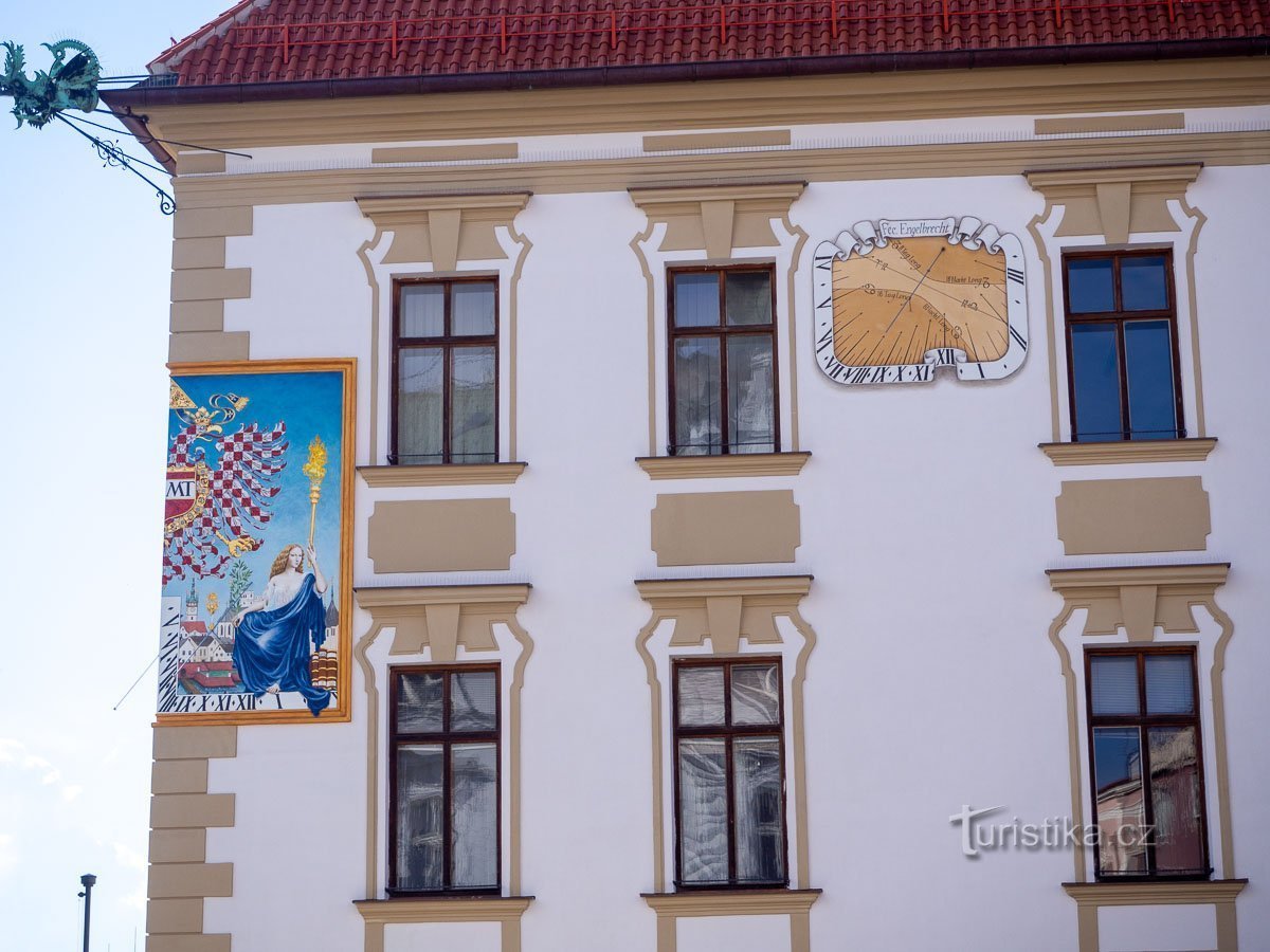 South wall of the town hall