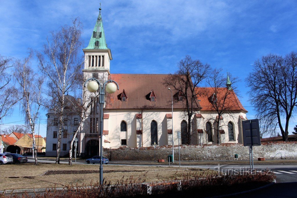 South side of the Church of the Assumption of the Virgin Mary