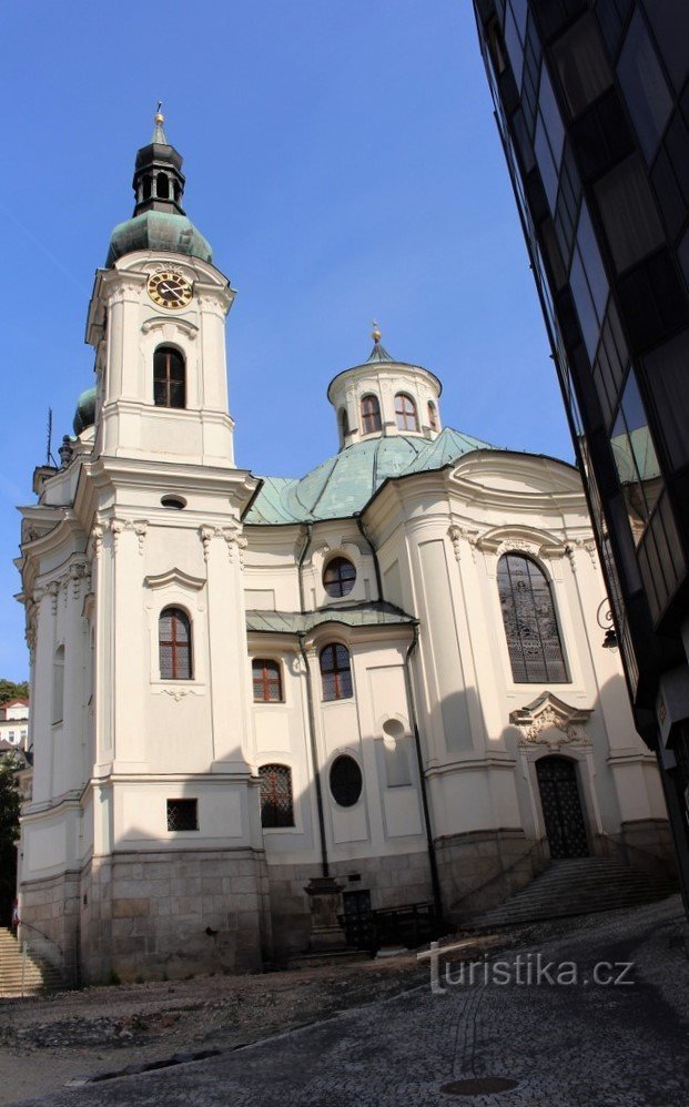 De zuidkant van de kerk van St. Maria Magdalena