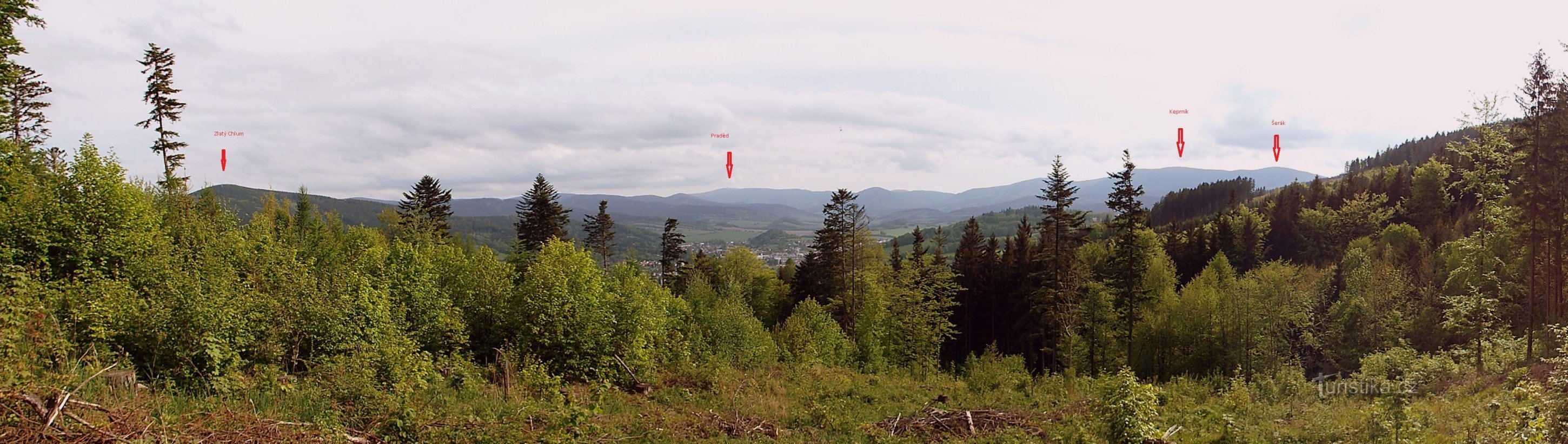 Jižní vyhlídka - panorama