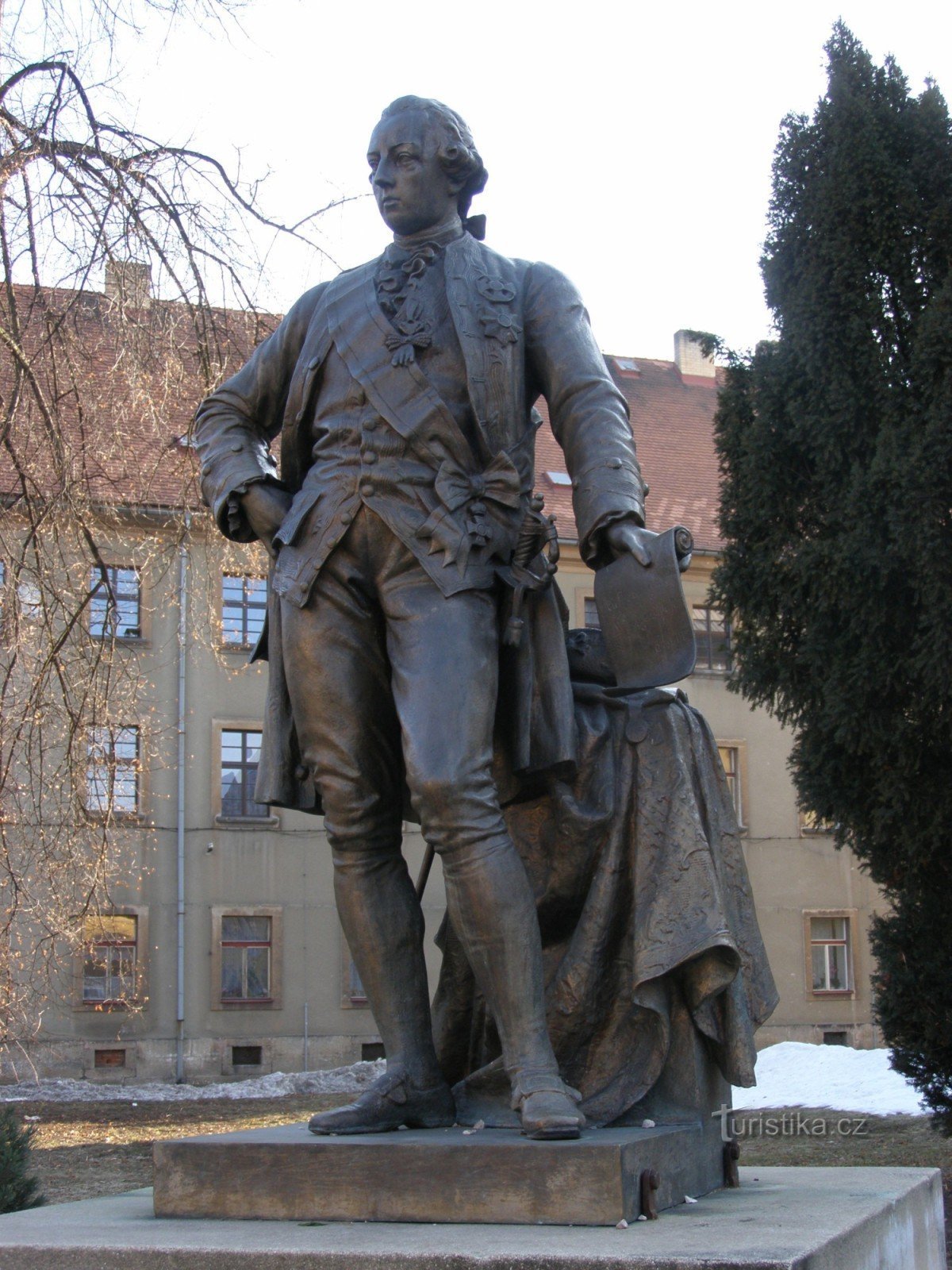 Josefov - άγαλμα του Joseph II