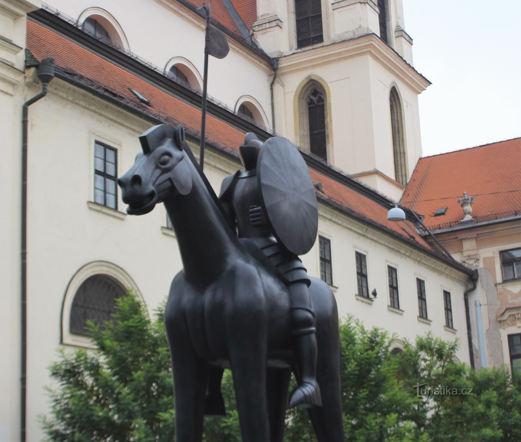 Jost of Luxembourg on horseback