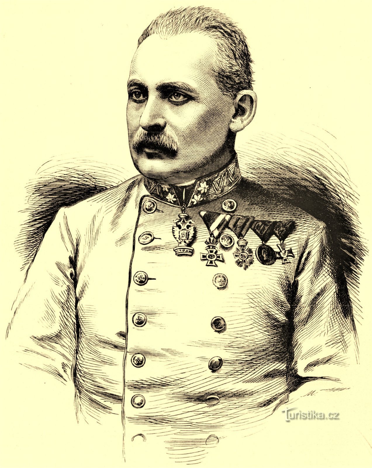 JUDr. Alfred le célibataire Kraus dans un portrait de 1882