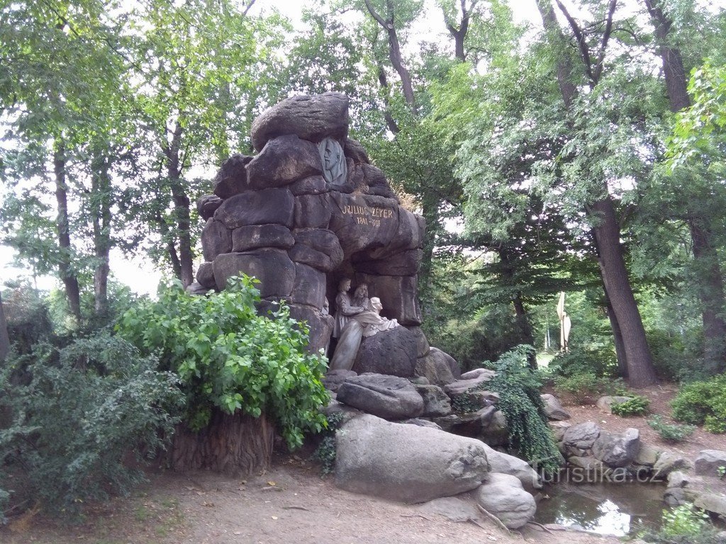 Julius Zeyer et son monument intéressant à Chotkovy sady