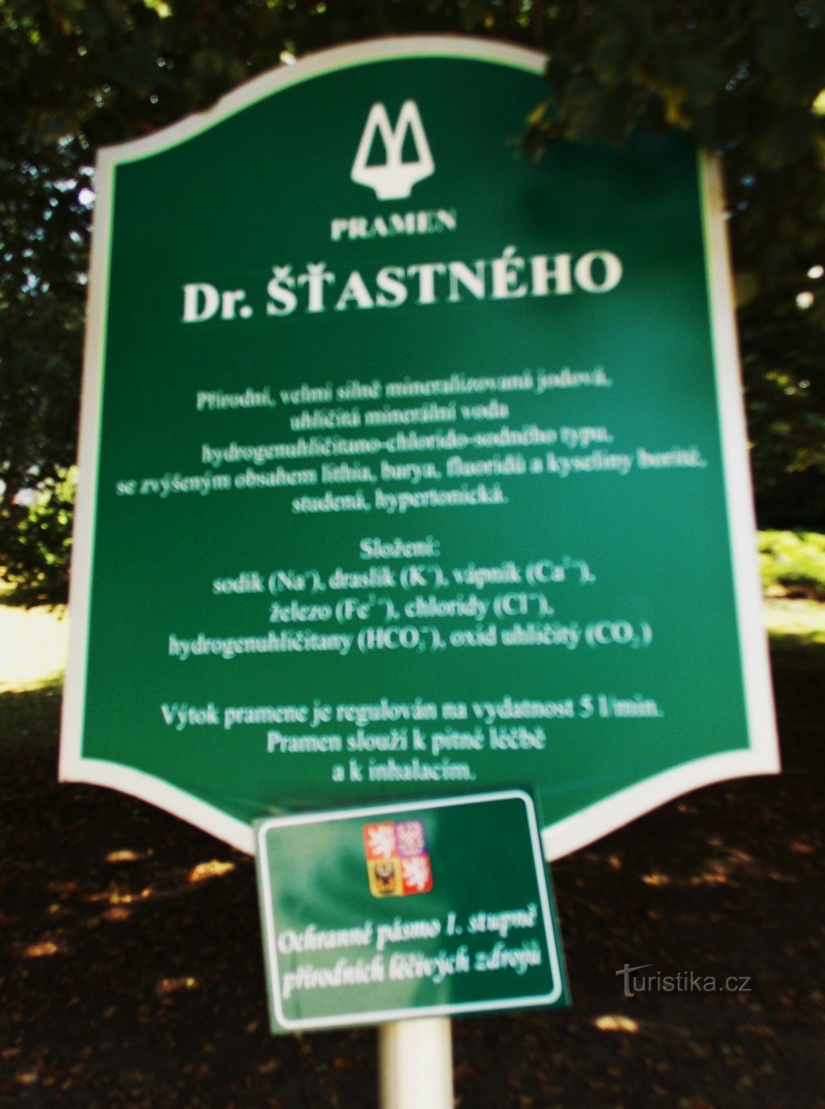 Στην πηγή Dr. Šťastneho στο Luhačovice