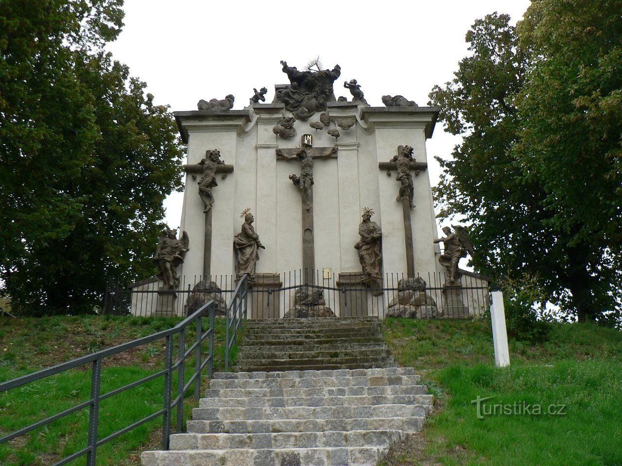 Calvario, vista dalle scale