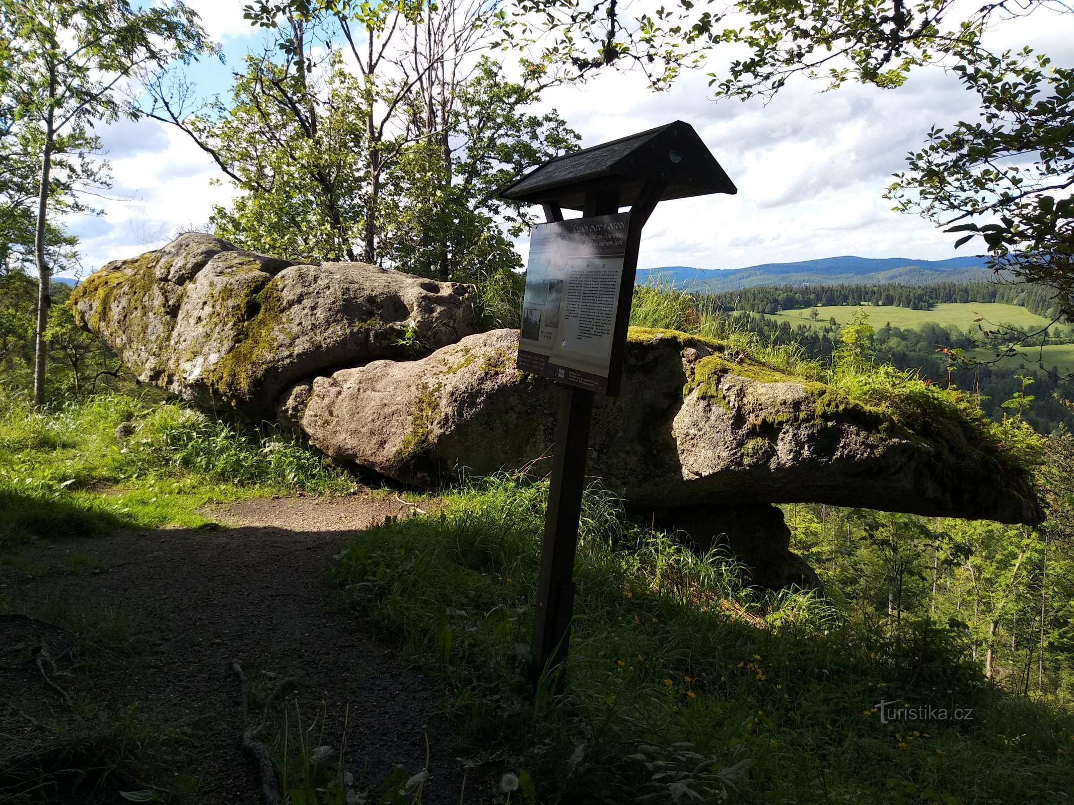 Stein vor der Burg