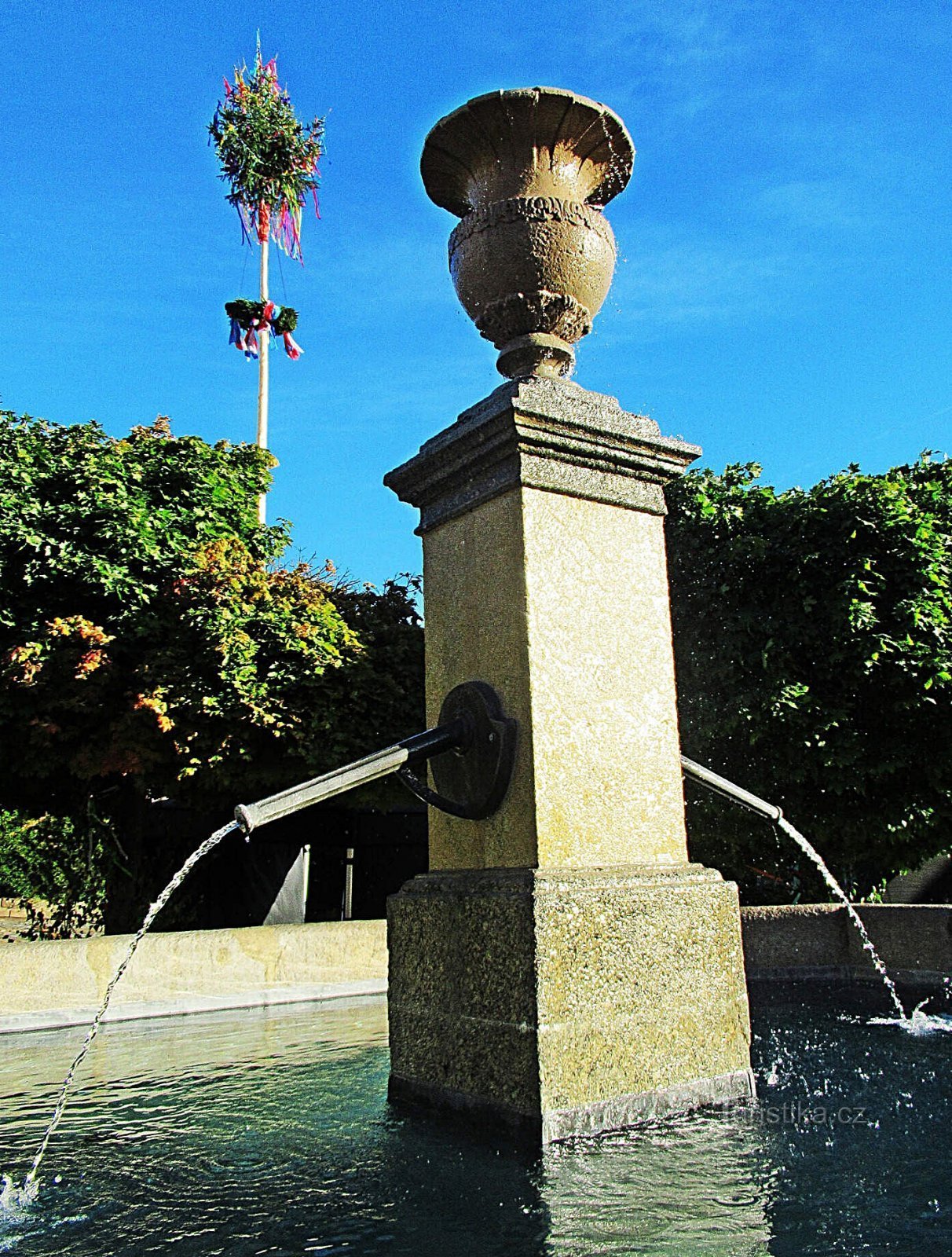 Stone fountain in Tišnov
