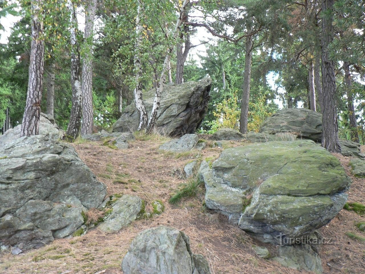 Kőtömbök a Krásná vyhlídkán