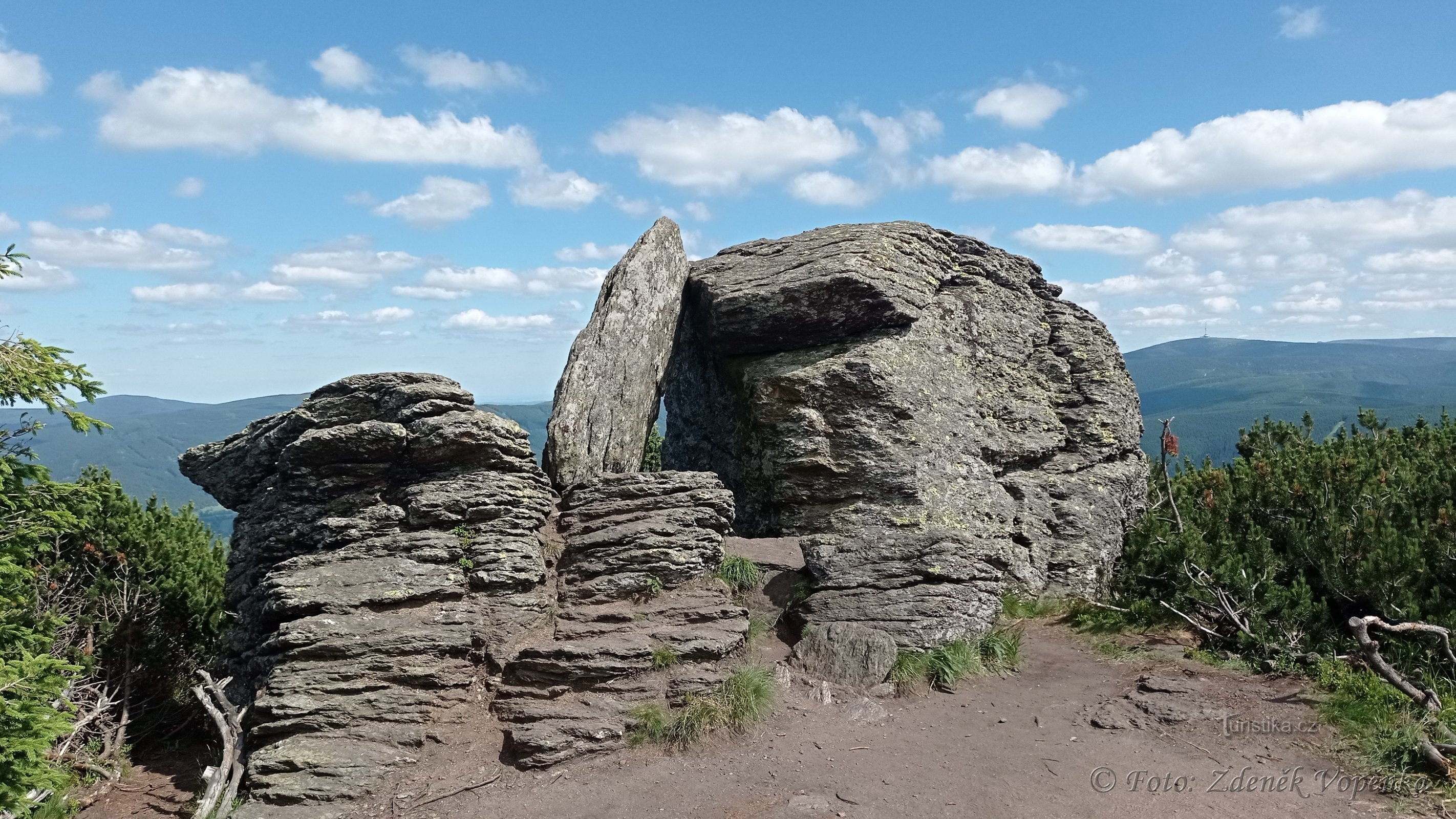 Stone window.