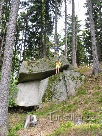 stenen in de buurt van Zvůla