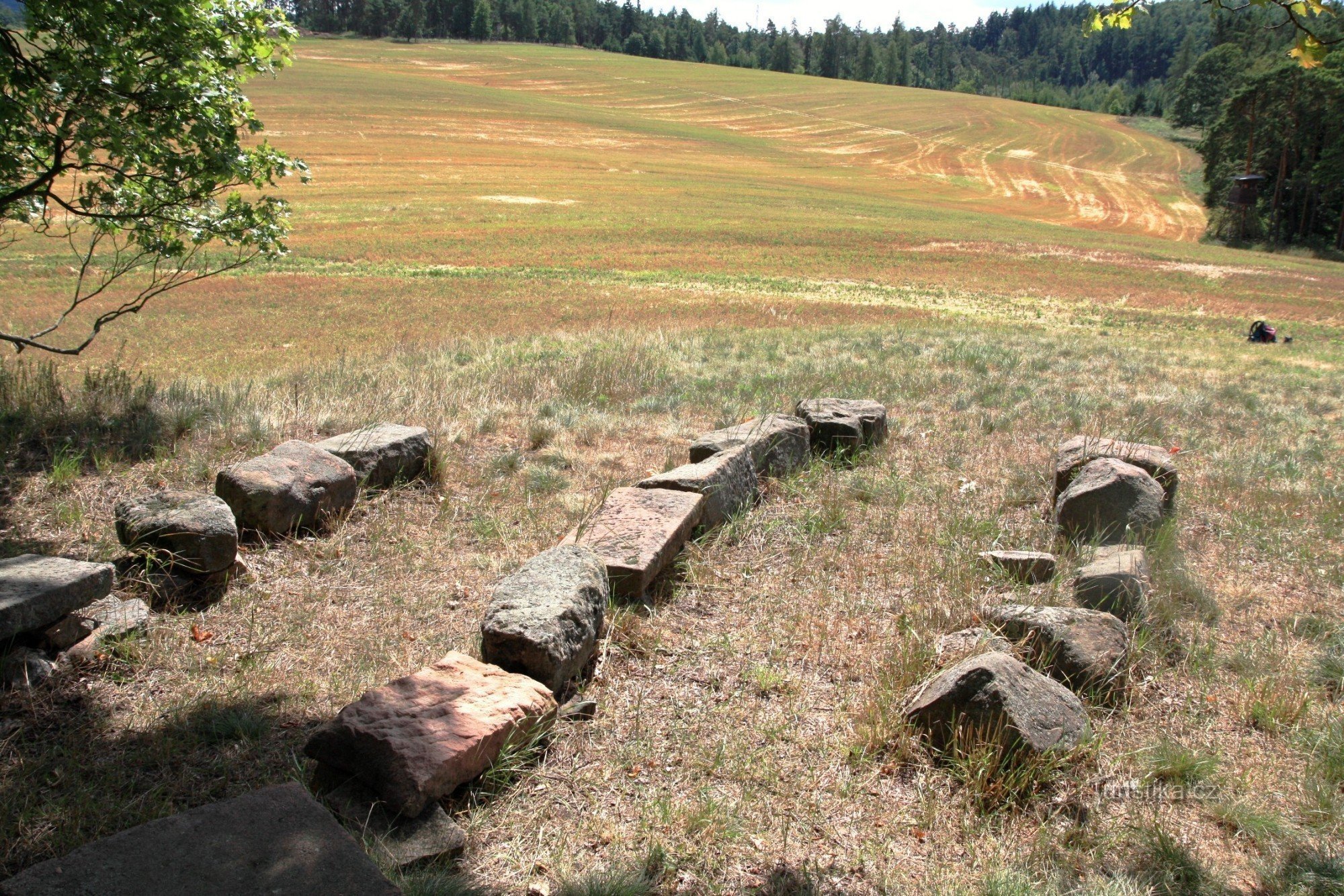 Stones from the former building