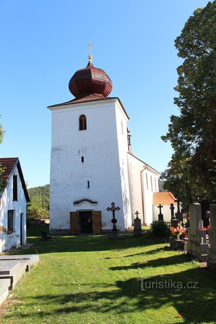 Kamýk nad Vltavou, kościół Narodzenia Najświętszej Marii Panny