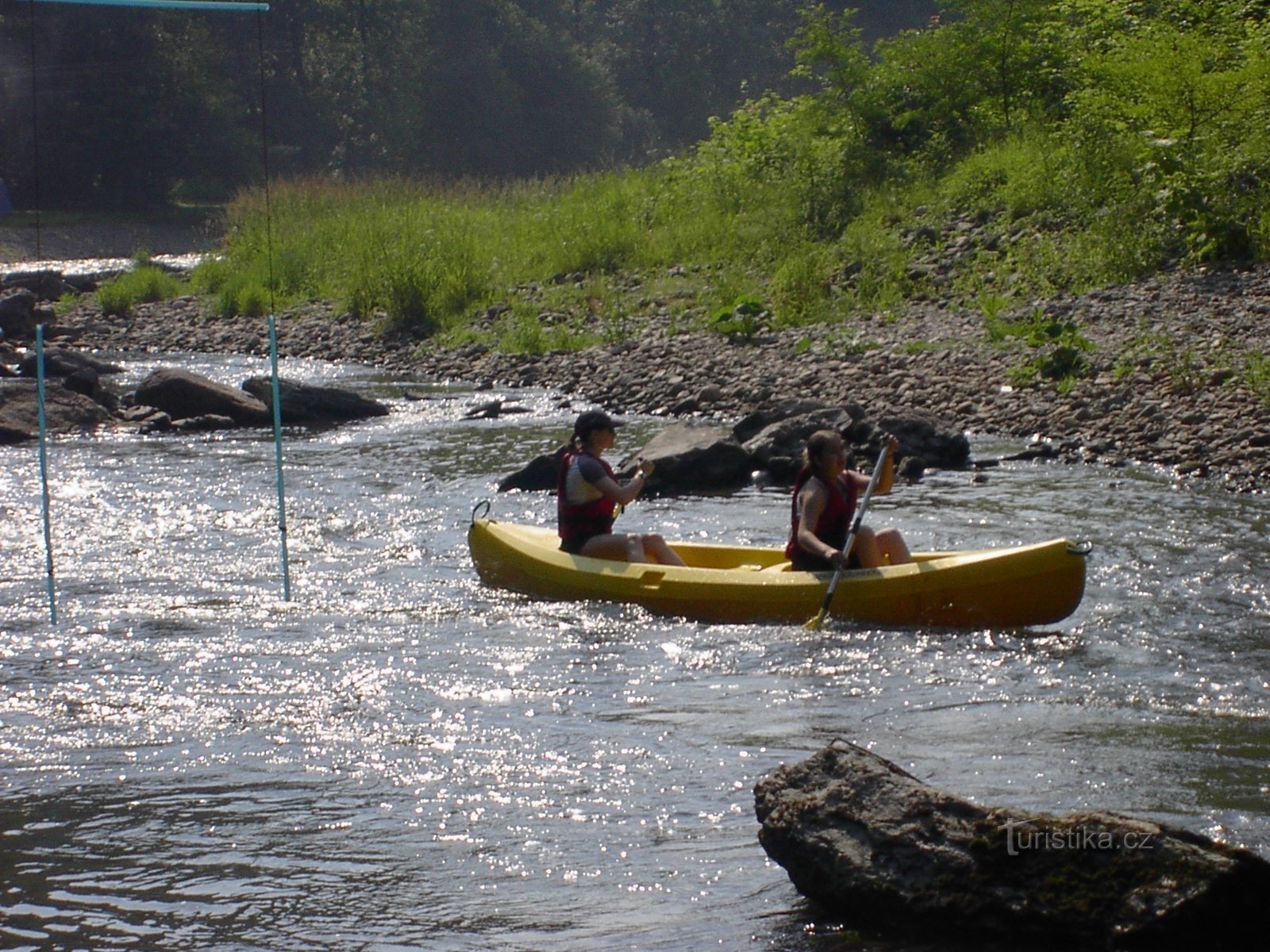 canoeing at Paraplíčky on Jizera above Železný Brod