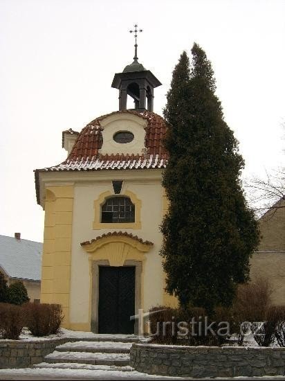 Kápolna a kereszteződésben az egykori Olešek-kapu előtt: Kápolna a kereszteződésben valaki előtt