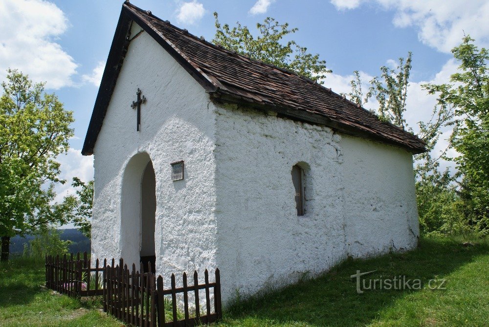 kapel van de Maagd Maria onder het kasteel Landštejn