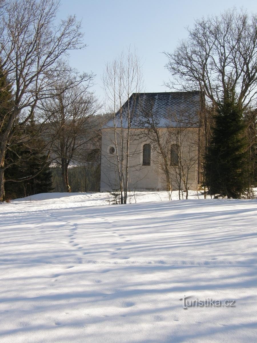 The chapel guards the tranquility of the once busy place