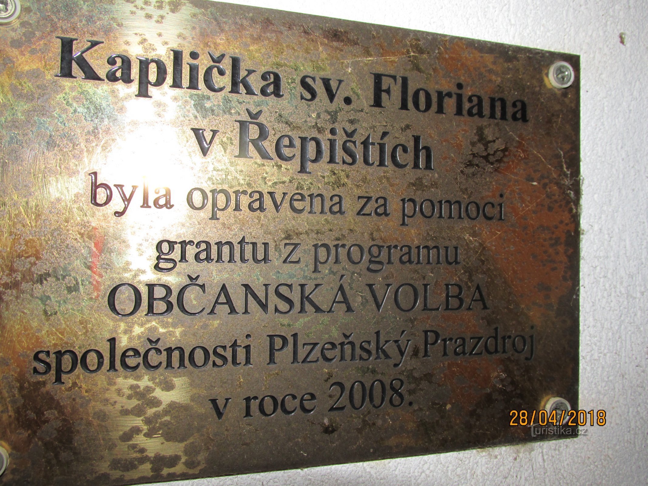 Szent Kápolna Flórián Řepištěben