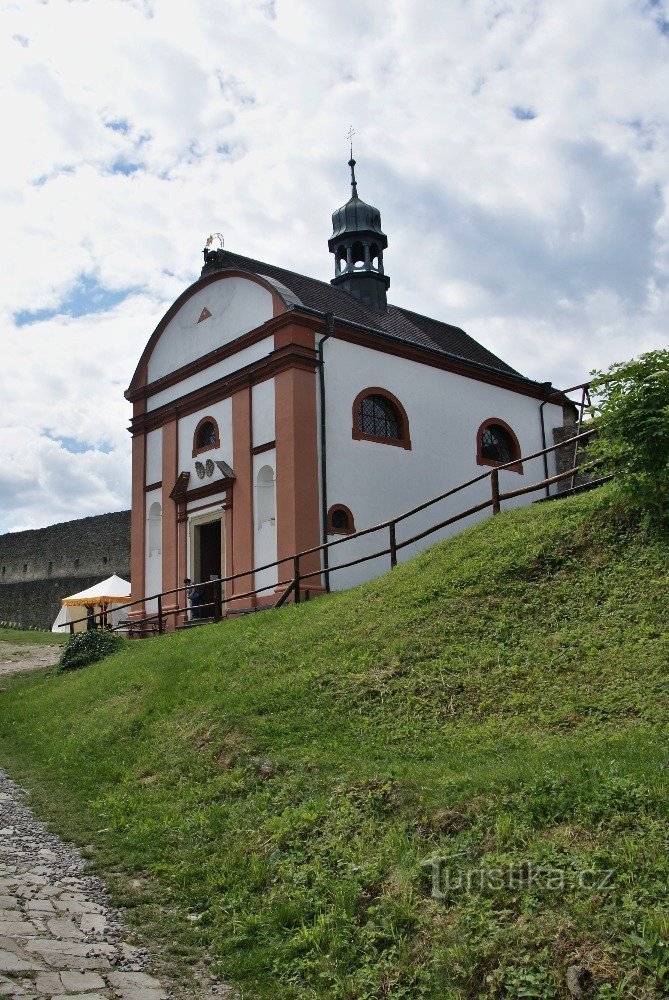 kaplica św. Ondřeje był pierwotnie bastionem zamkowym