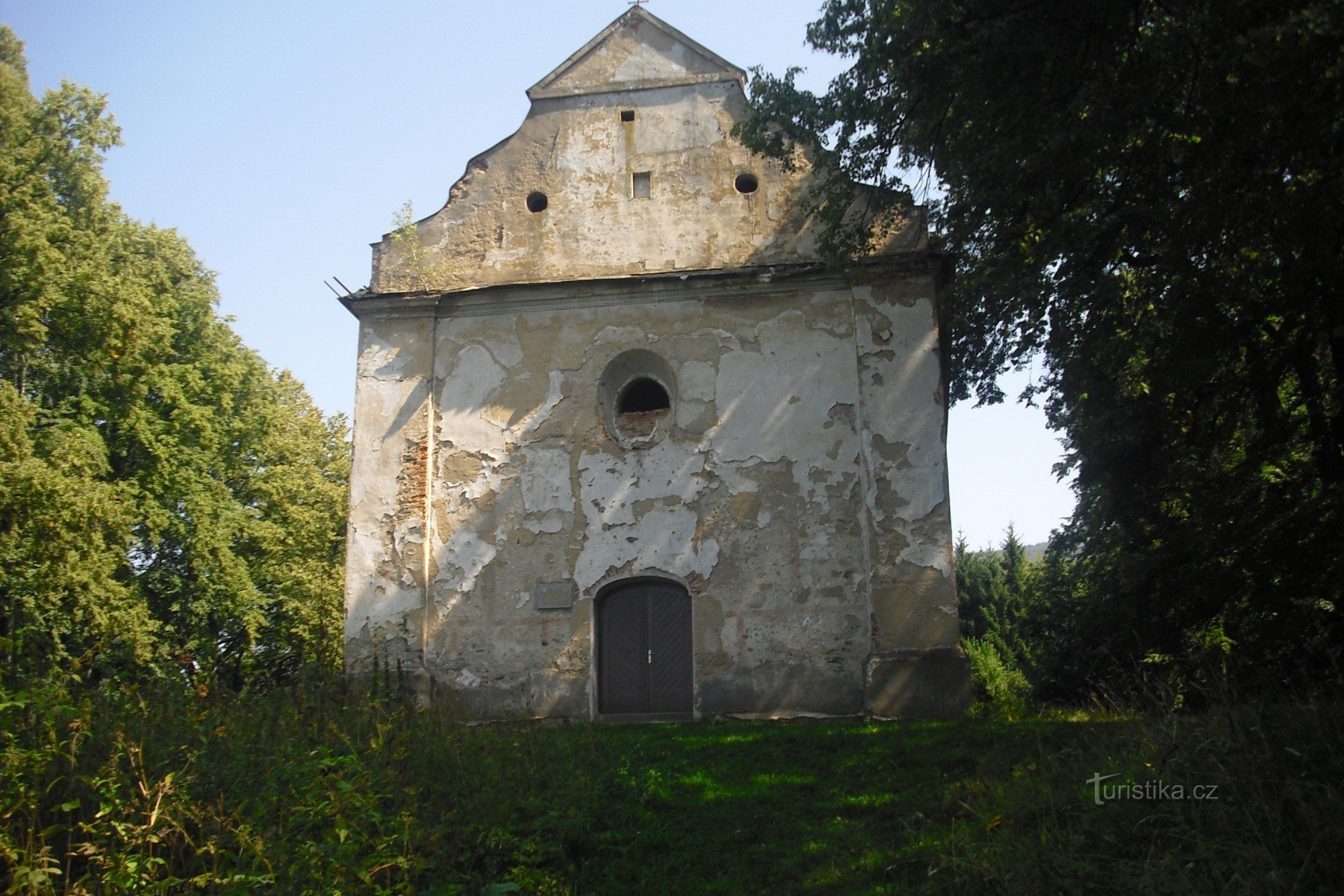 Kapel van St. Rochus, die we onderweg tegenkomen.