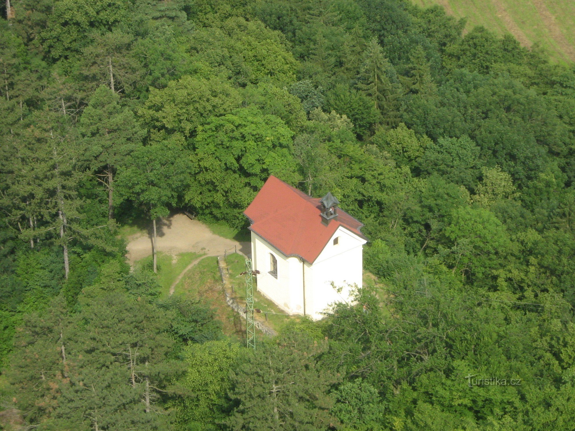 Kaplica Świętego Krzyża z góry