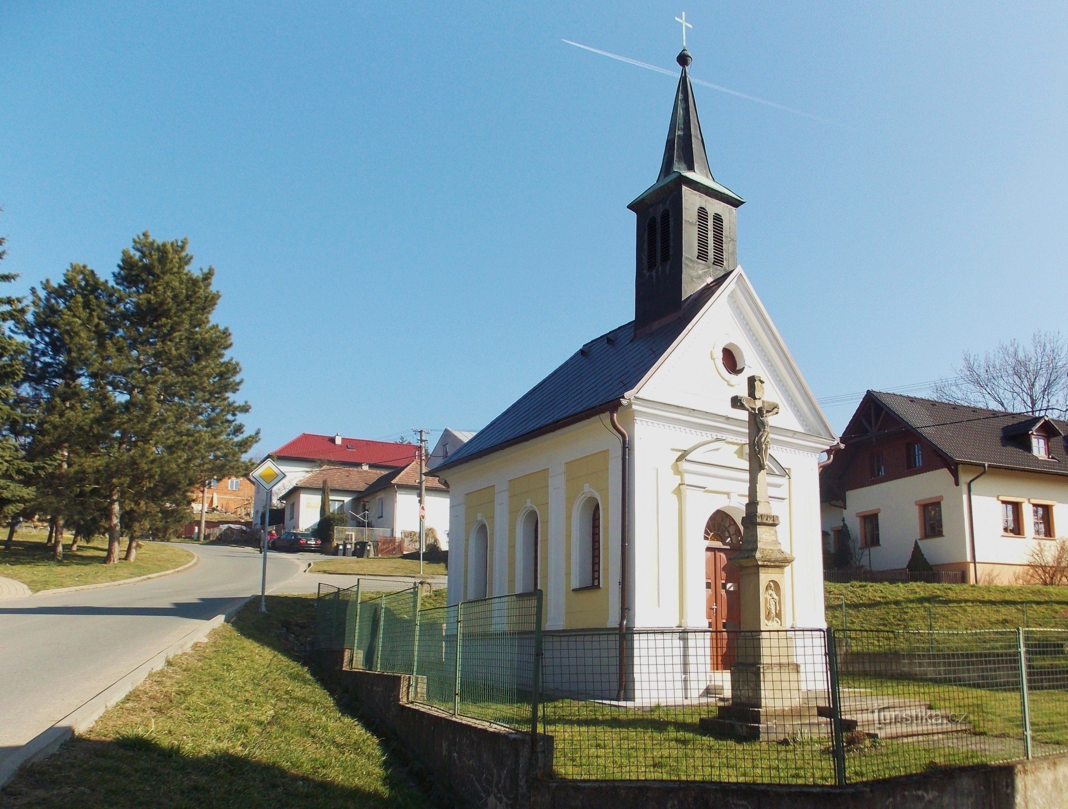 St. Martins kapell i Příluky nära Zlín