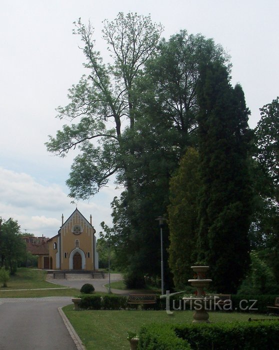 Kapelle auf der Burg in Skalička