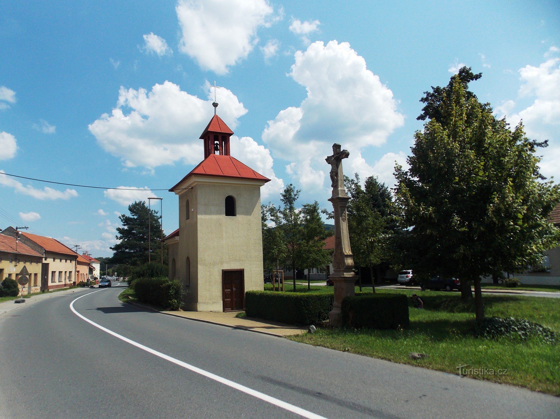 Chapel in the village in Louky