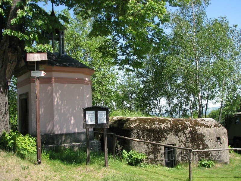 Kappeli ŘOPíkin kanssa Horní Sedlissä