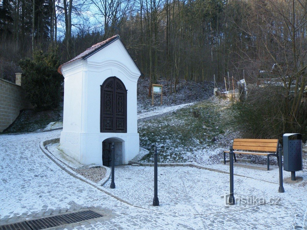 Chapel of St. John from 1722 with a spring