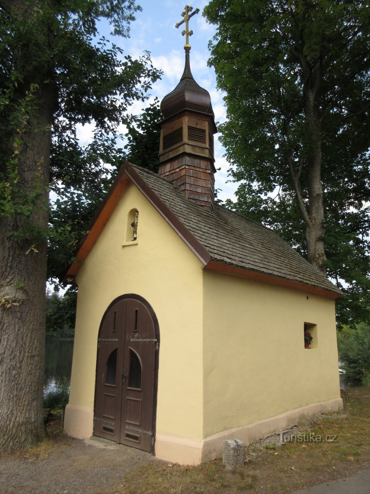The chapel at Olšové rybník in Branca