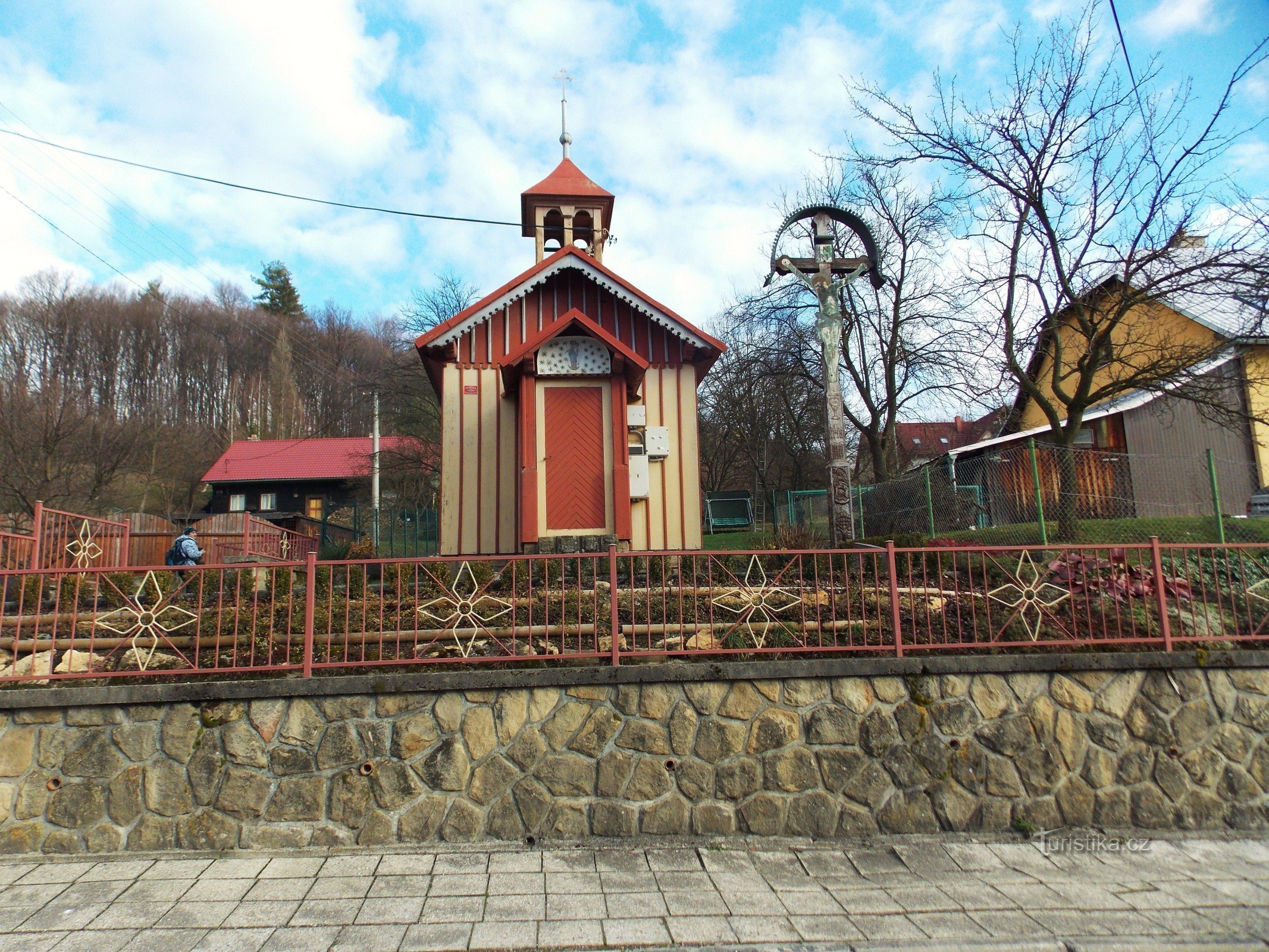 Ett kapell i byn Vlčková