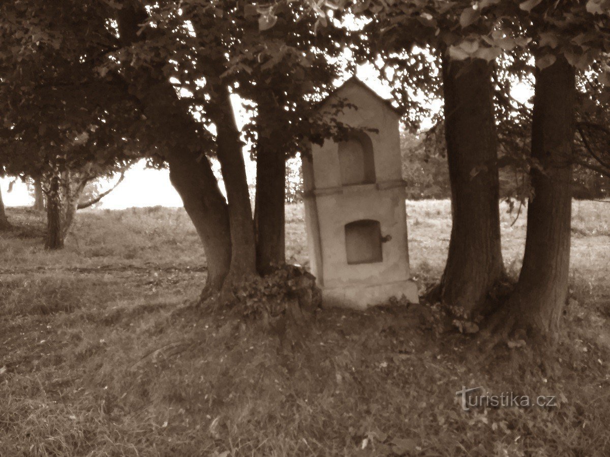 Ici les chapelles sont blanches et les vaches sauvages. Nové Vilémovice, Rychlebské hory.