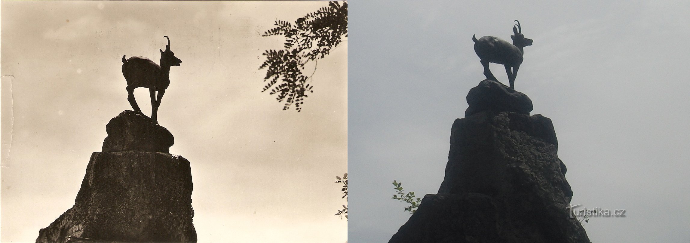 Karlovy Vary na starejših pogledih in trenutnih fotografijah