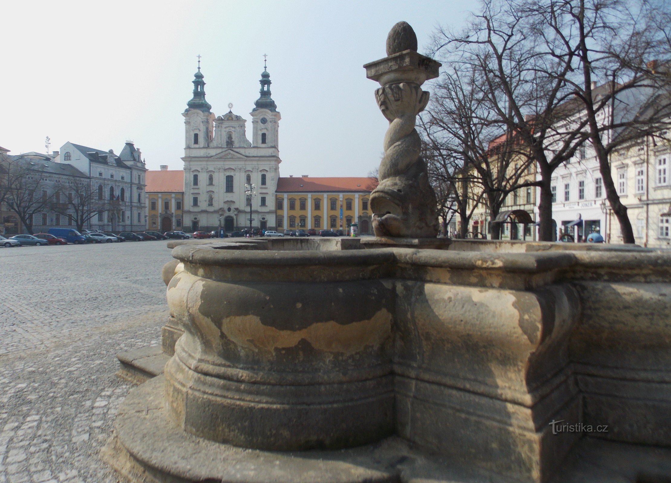 A fonte em Mariánské náměstí