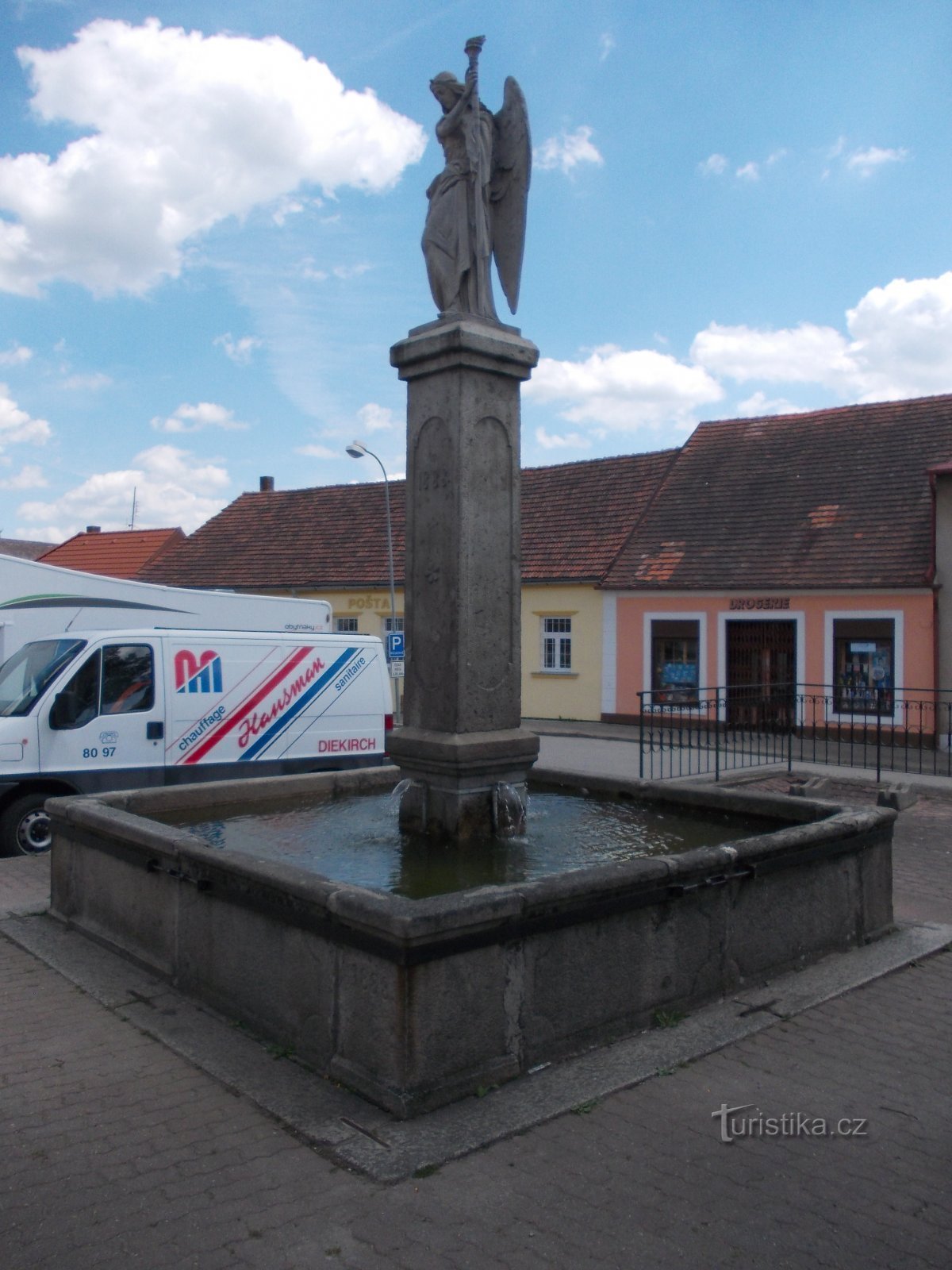 fountain in the square