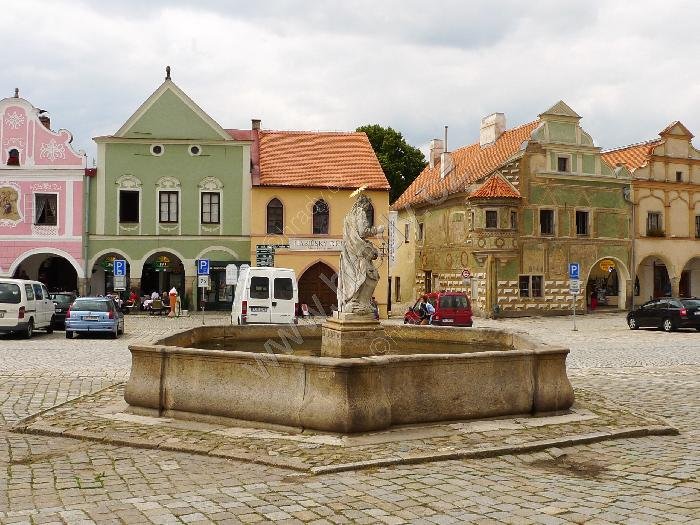 kašna se sochou sv. Markéty