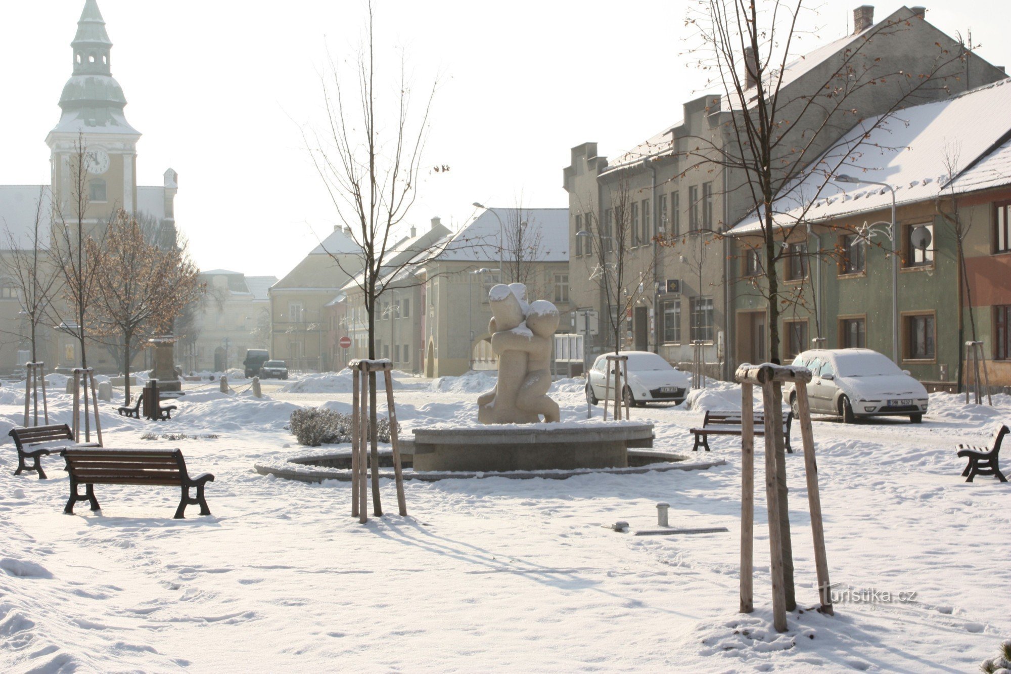 Brunnen in Němčice mit Šikulka