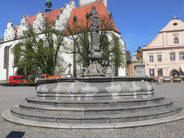 Žižkov Square fontän